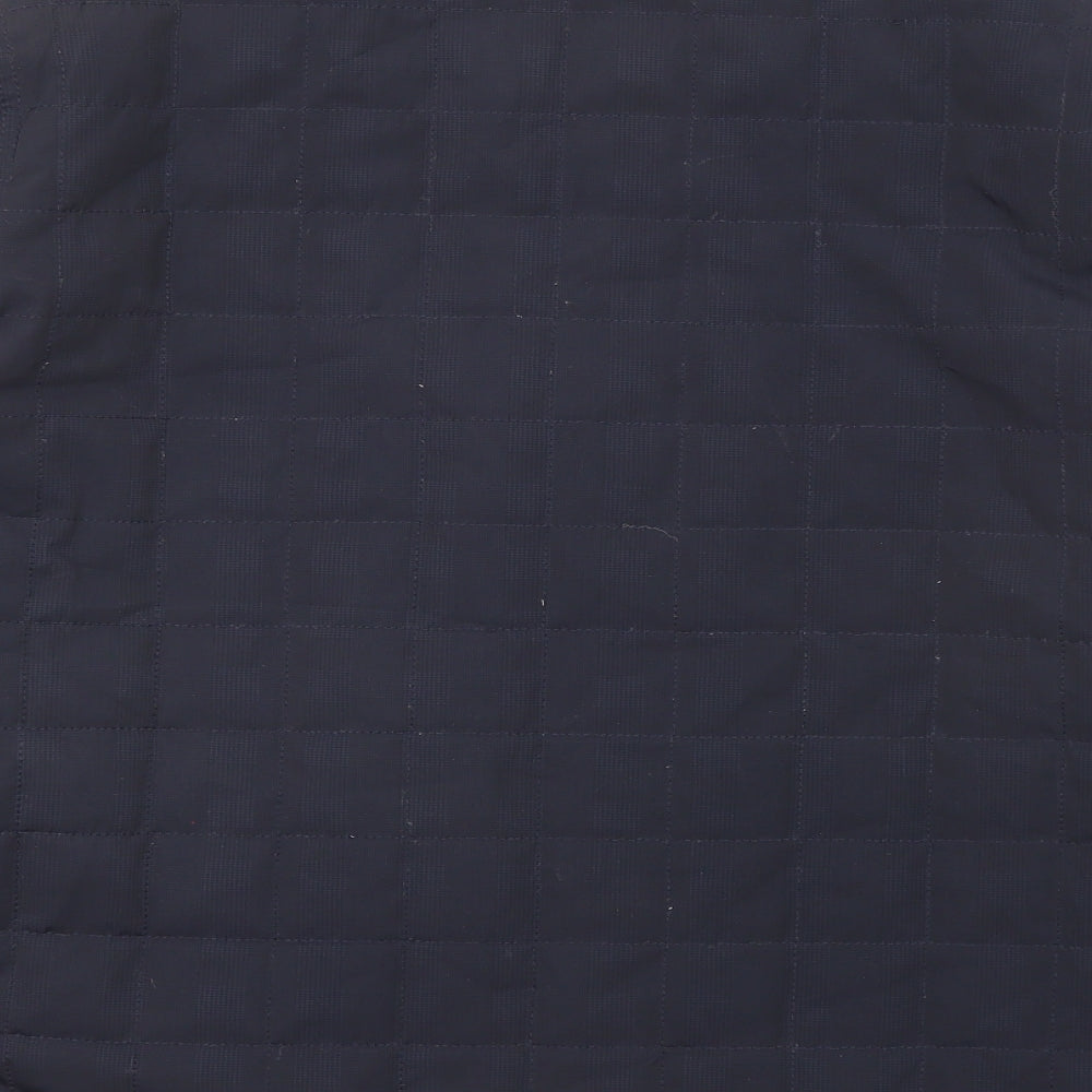 Hammond & Co Mens Blue Quilted Jacket Size L Zip