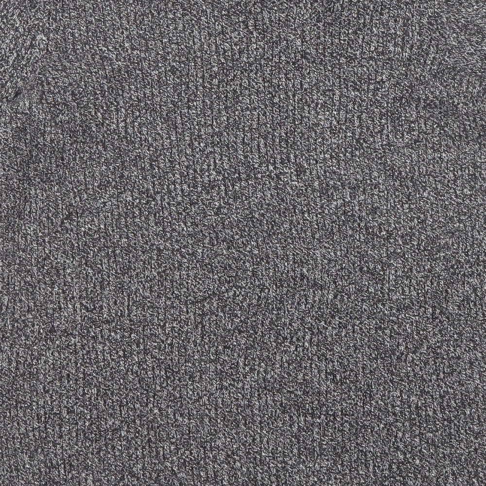 H&M Womens Black Round Neck Cotton Pullover Jumper Size 14