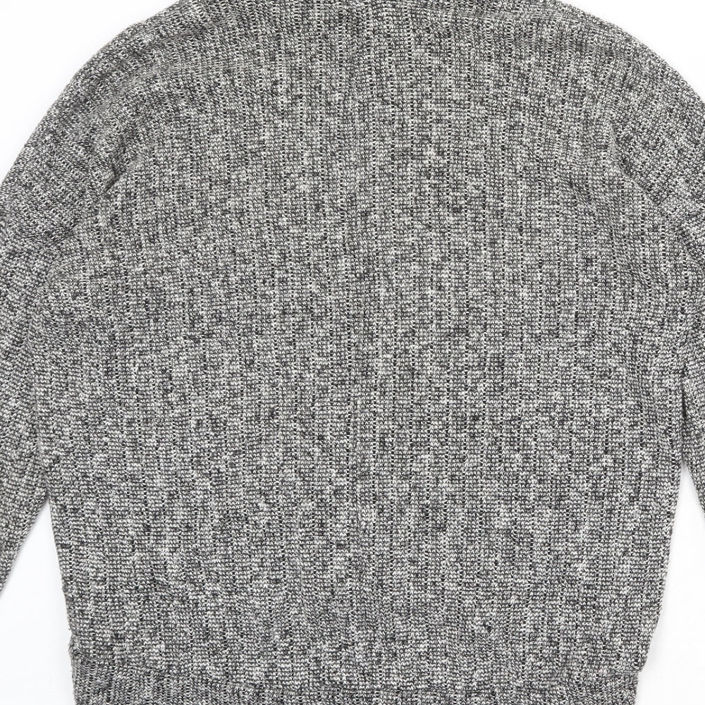 Topshop Womens Grey High Neck Polyester Pullover Jumper Size 10