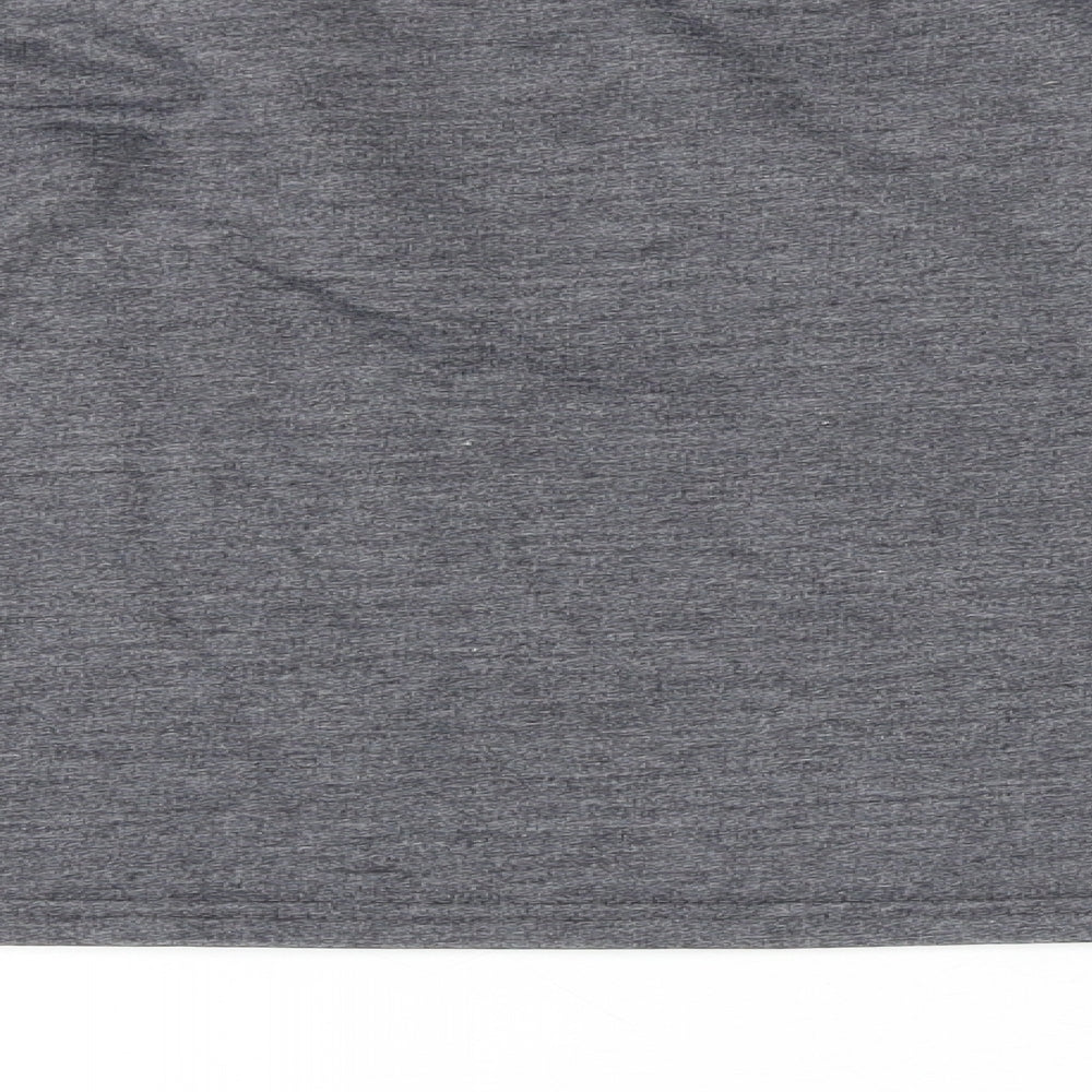 Missguided Womens Grey Cotton Pullover Sweatshirt Size 10 Pullover - Cropped