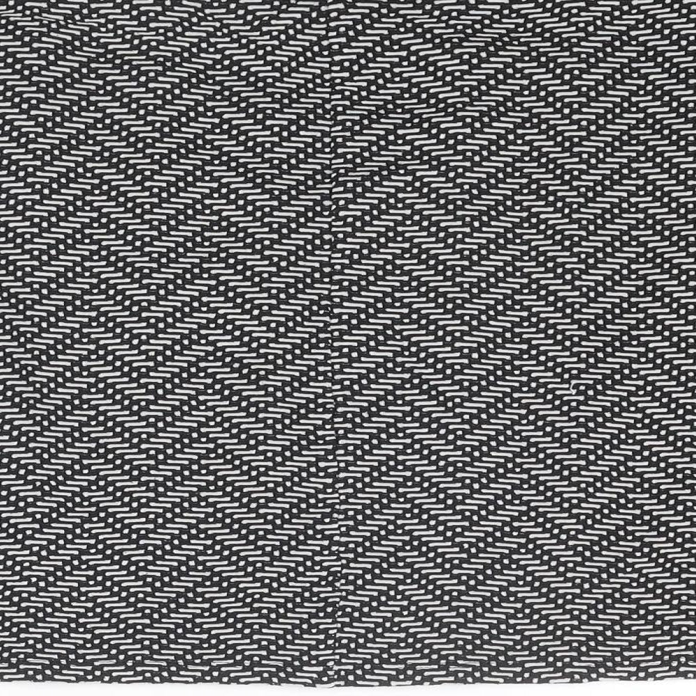 Marks & Spencer Womens Black Geometric Polyester Bandage Skirt Size 14