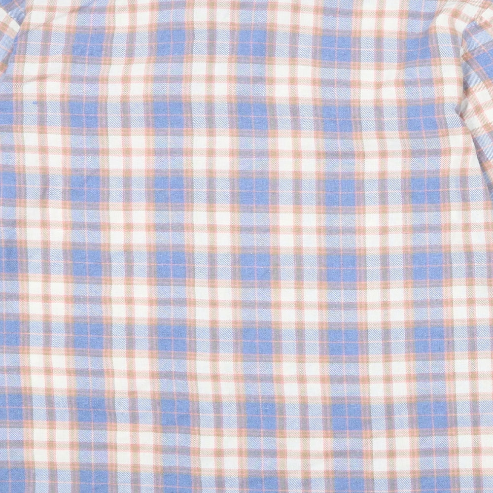 PRETTYLITTLETHING Womens Multicoloured Plaid Polyester Basic Button-Up Size 6 Collared