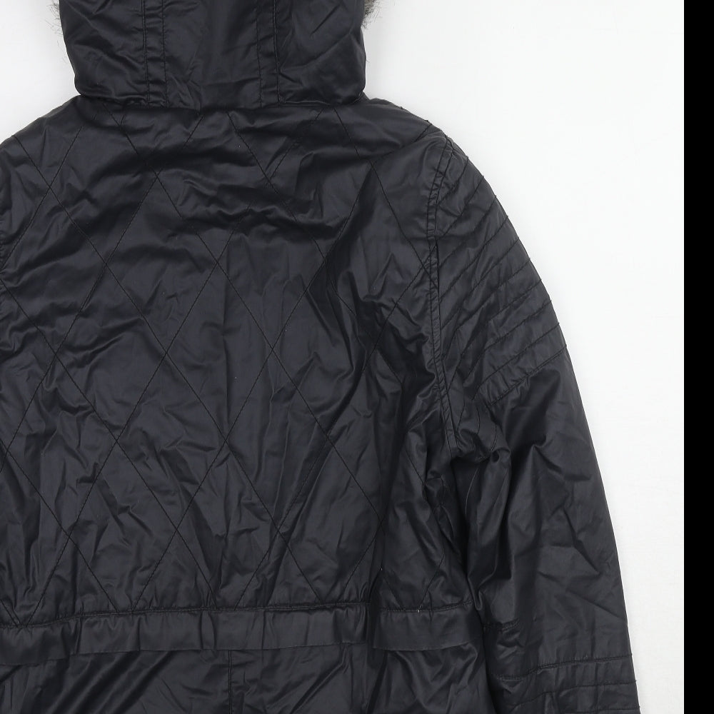 Blonde + Blonde Womens Black Jacket Size 12 Zip
