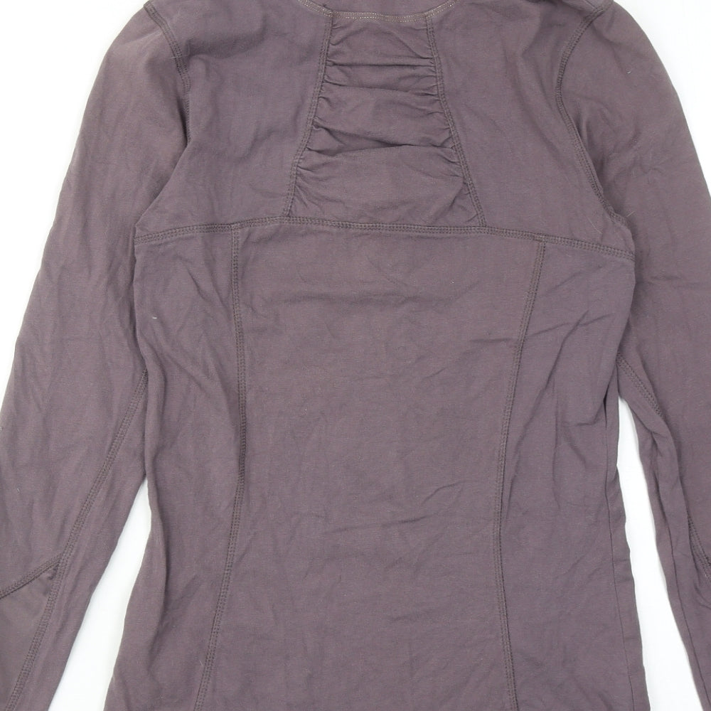 Caldene Womens Purple Cotton Pullover Sweatshirt Size 8 Zip