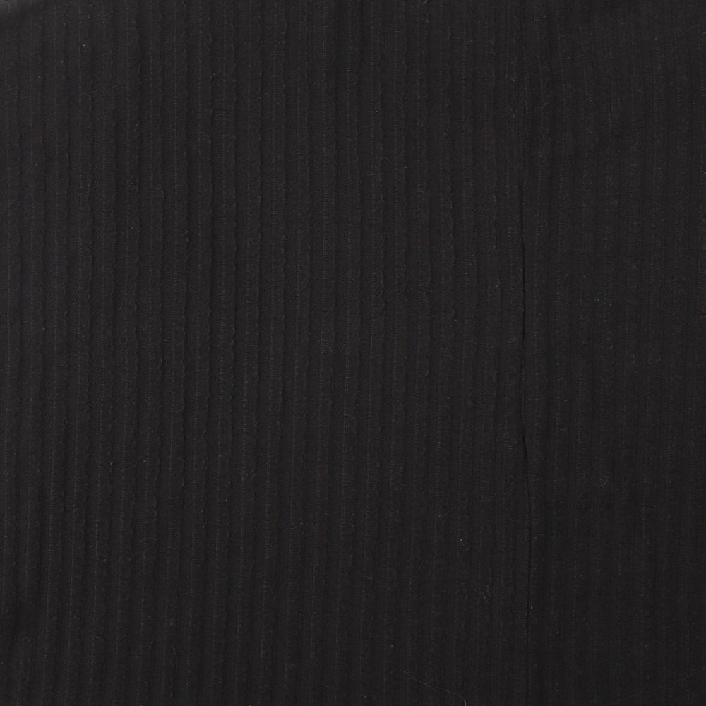 New Look Womens Black Polyester Basic Blouse Size S V-Neck