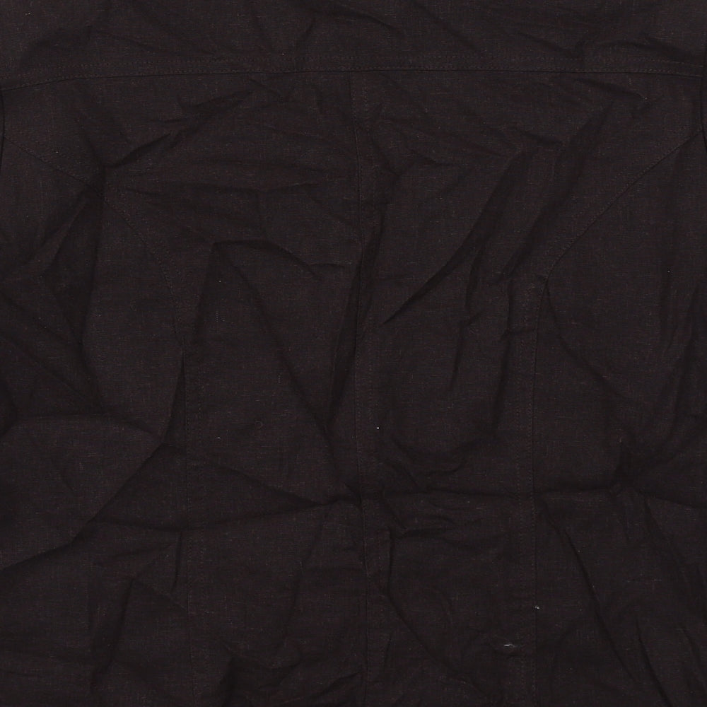 EWM Womens Brown Jacket Size 12 Button