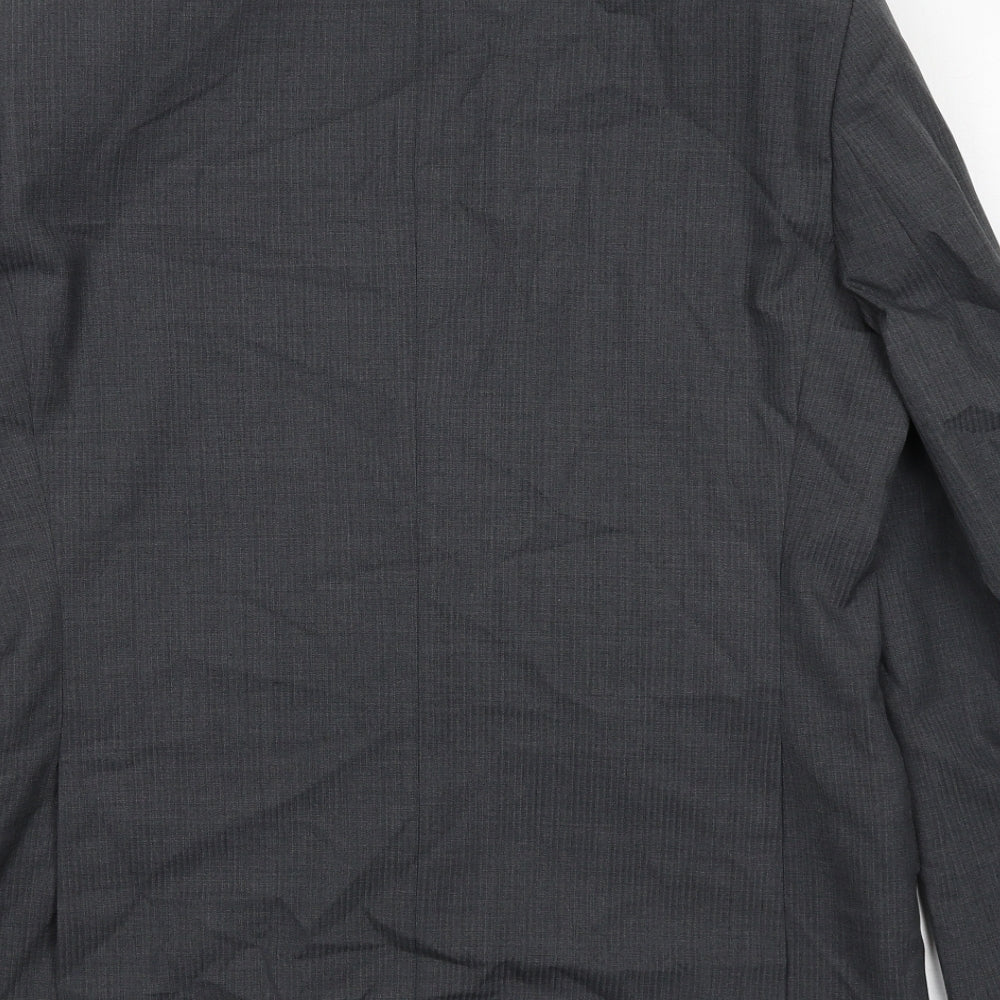 Marks & Spencer Mens Grey Wool Jacket Suit Jacket Size 40 Regular