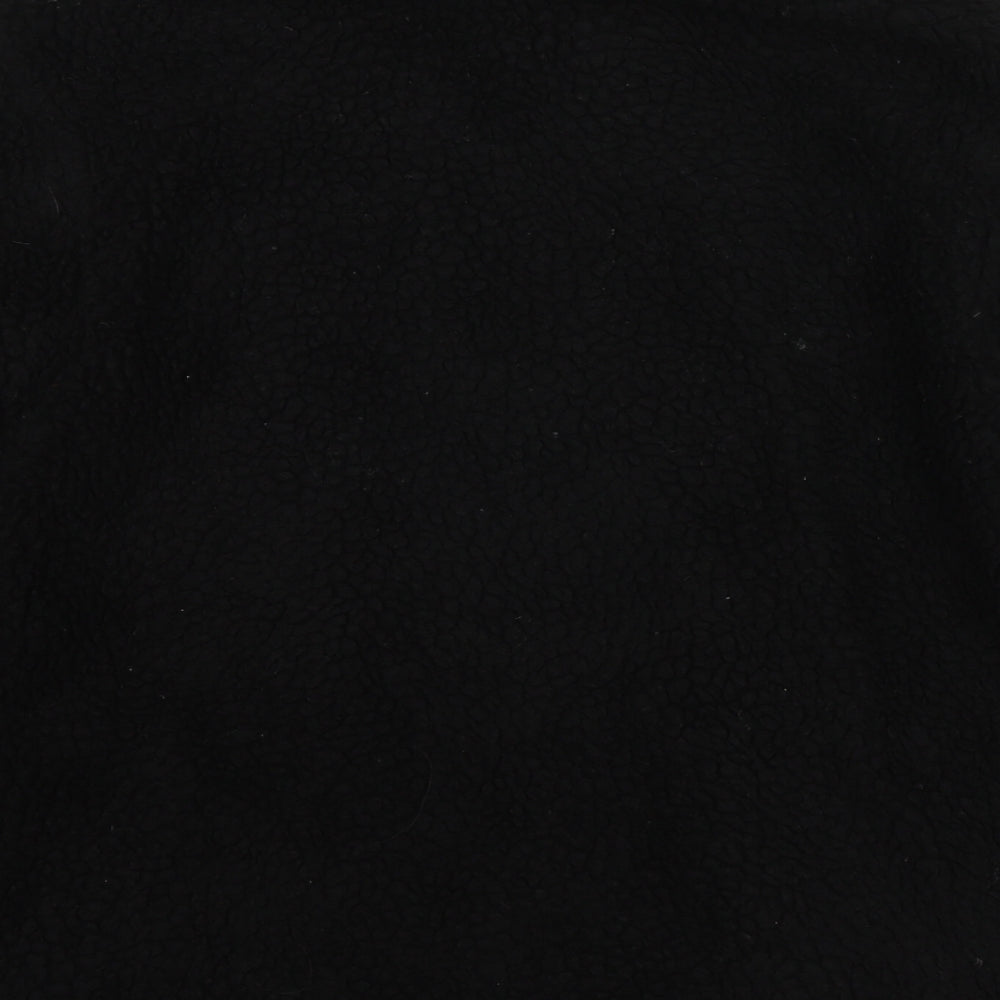 Topshop Womens Black Jacket Size 6 Zip - Teddy Bear Style