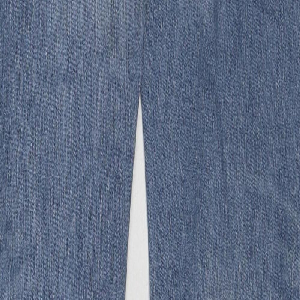 VERO MODA Womens Blue Cotton Skinny Jeans Size 25 in Regular Zip