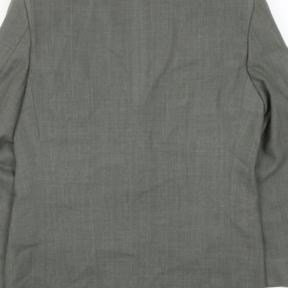 Marks & Spencer Mens Green Wool Jacket Suit Jacket Size 40 Regular