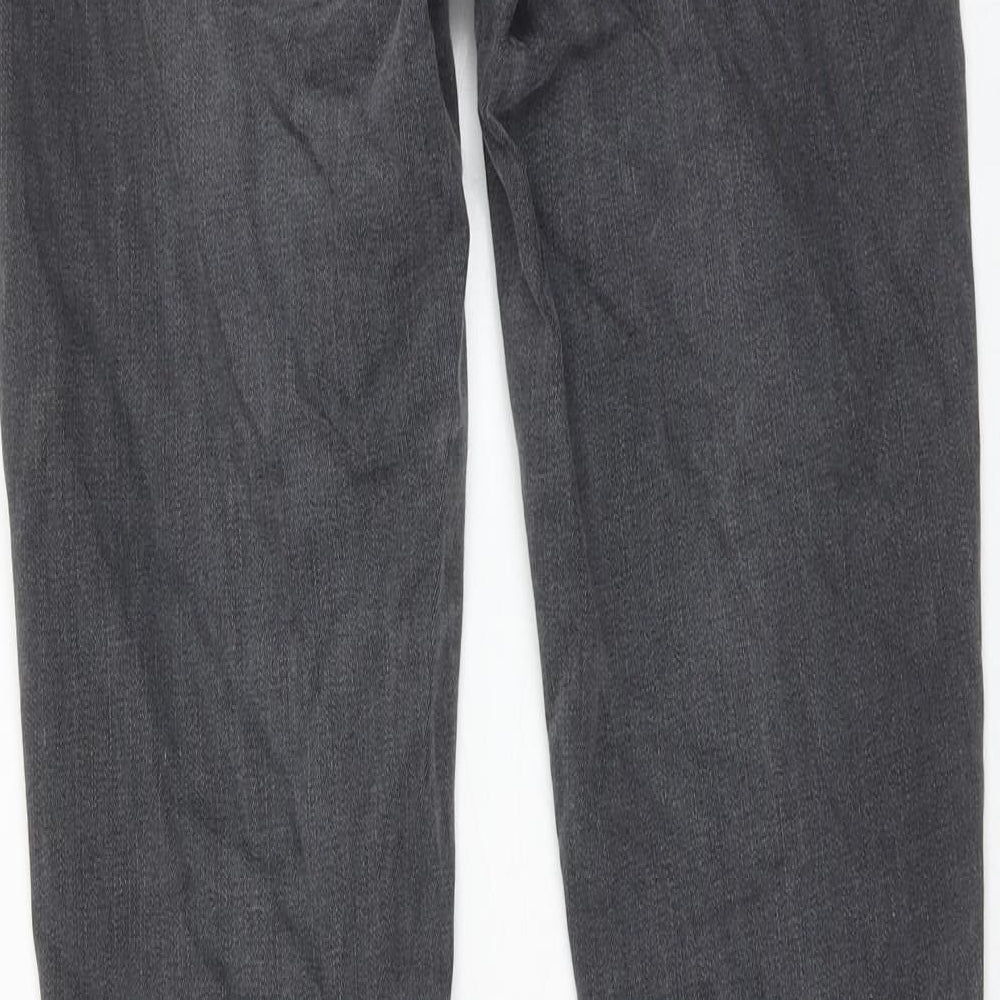 Warehouse Womens Black Cotton Skinny Jeans Size 12 Regular Zip