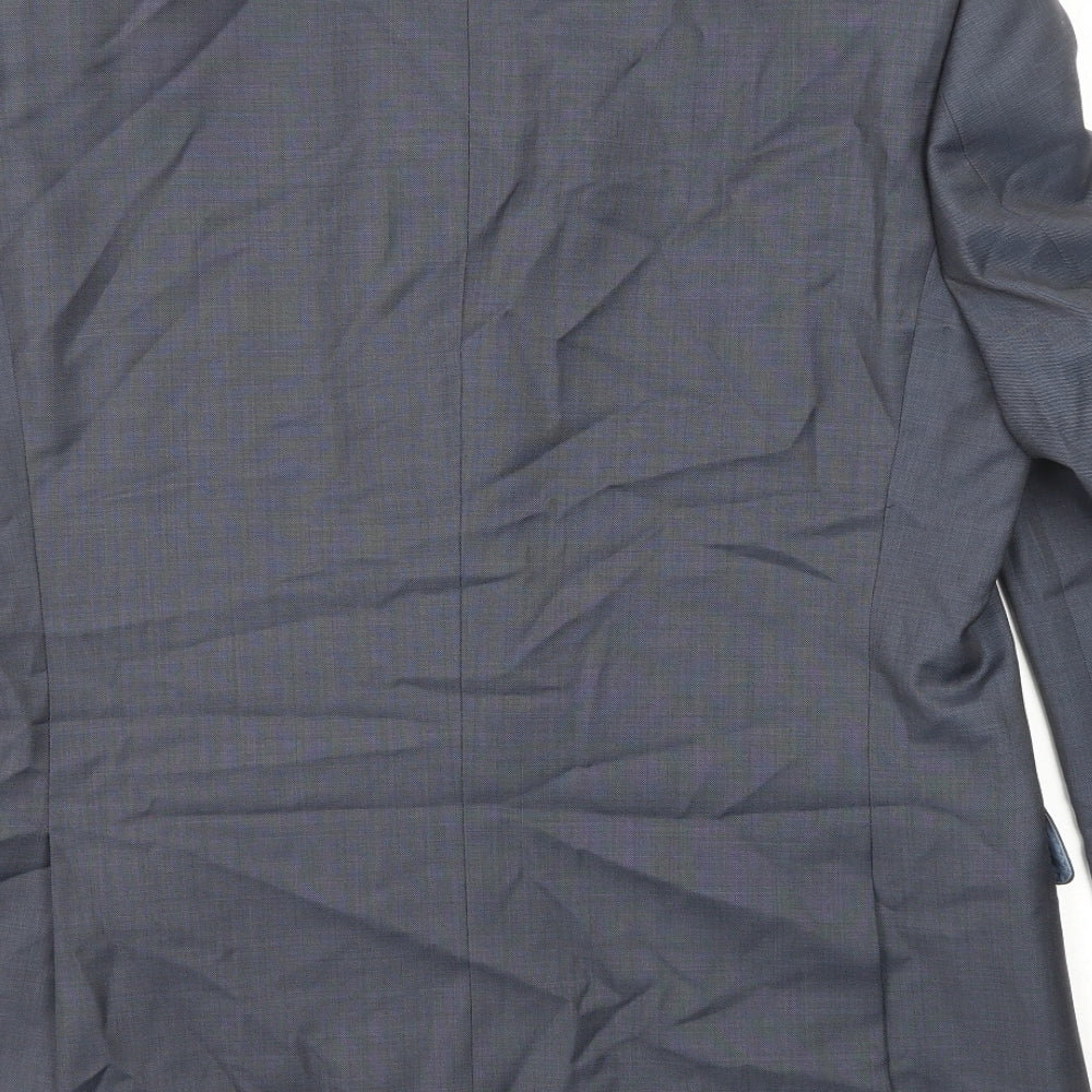 Marks & Spencer Mens Grey Wool Jacket Suit Jacket Size 40 Regular