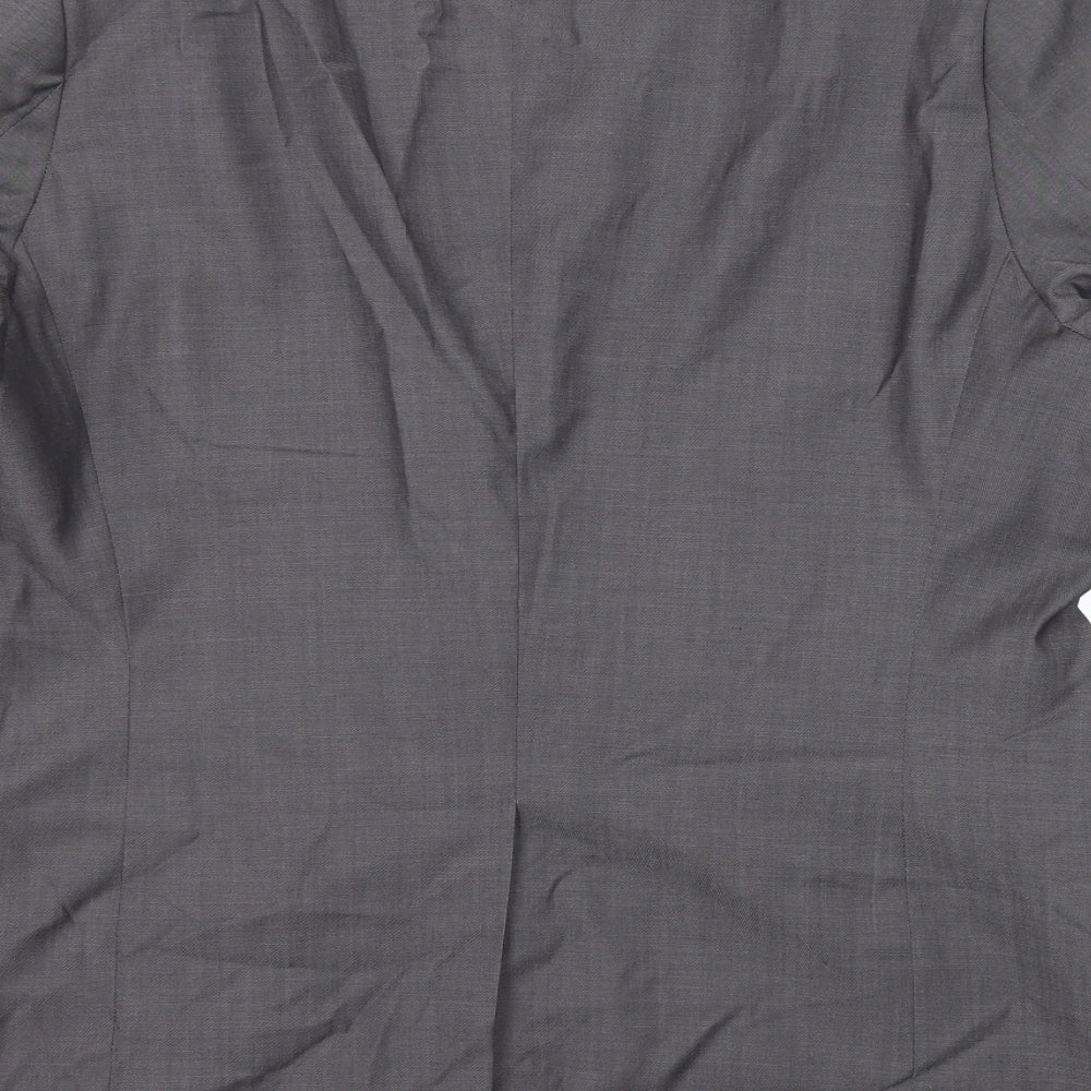 Marks & Spencer Mens Grey Polyester Jacket Suit Jacket Size 44 Regular