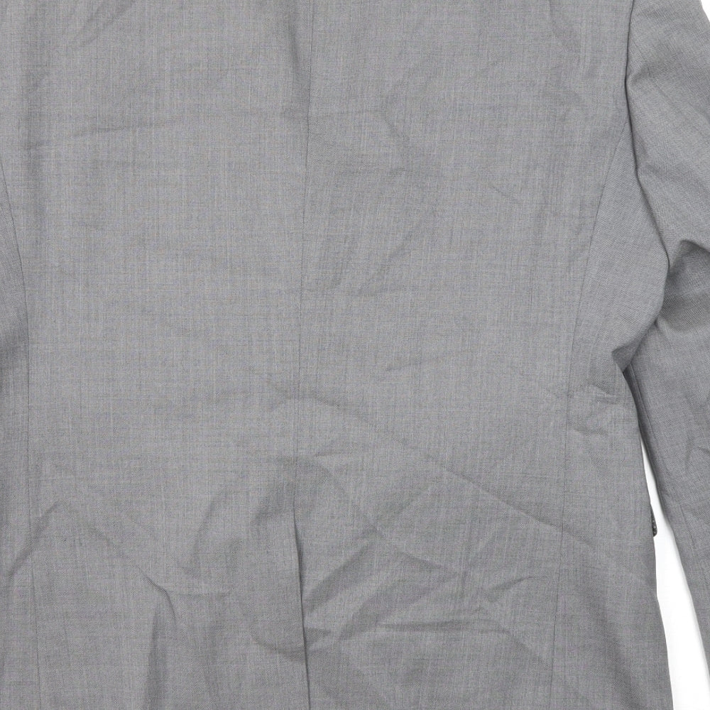 NEXT Mens Grey Wool Jacket Blazer Size 40 Regular