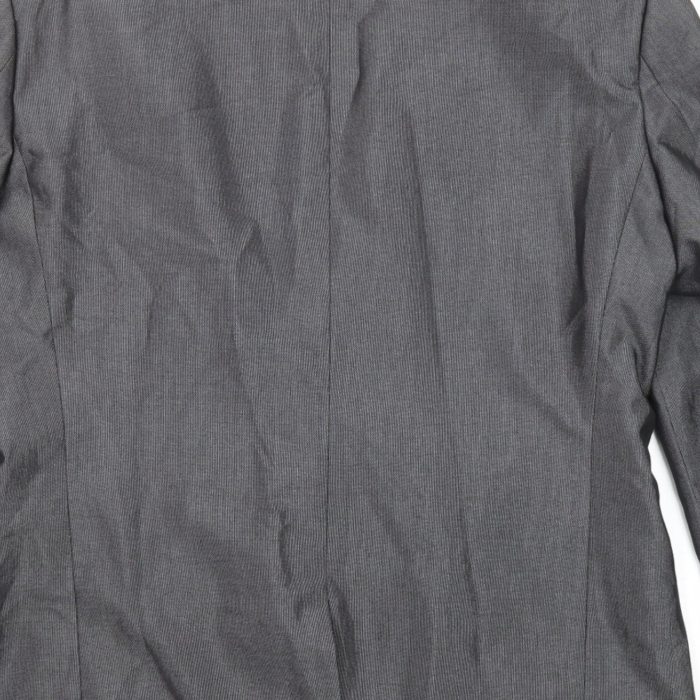 NEXT Mens Grey Polyester Jacket Suit Jacket Size 42 Regular