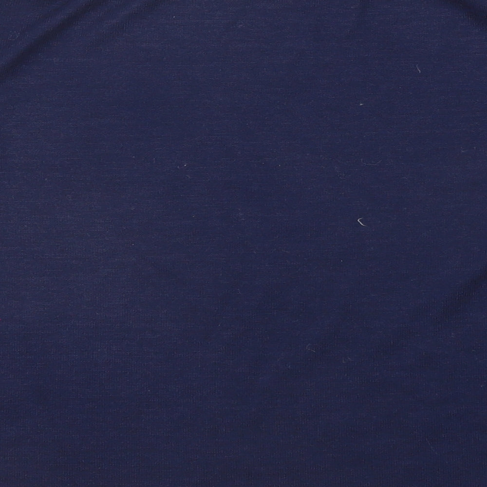 Springfield Womens Blue Round Neck Polyester Pullover Jumper Size M