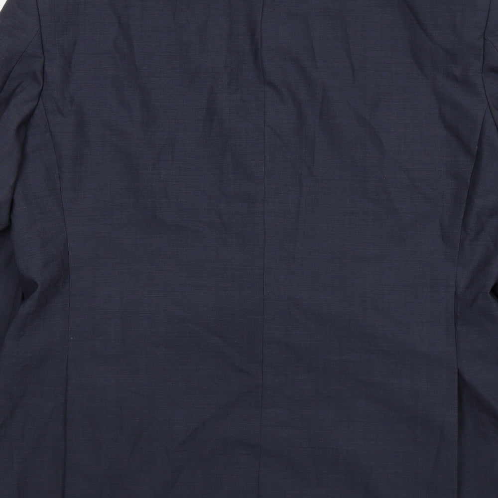 Howick Tailored Mens Blue Wool Jacket Suit Jacket Size 42 Regular