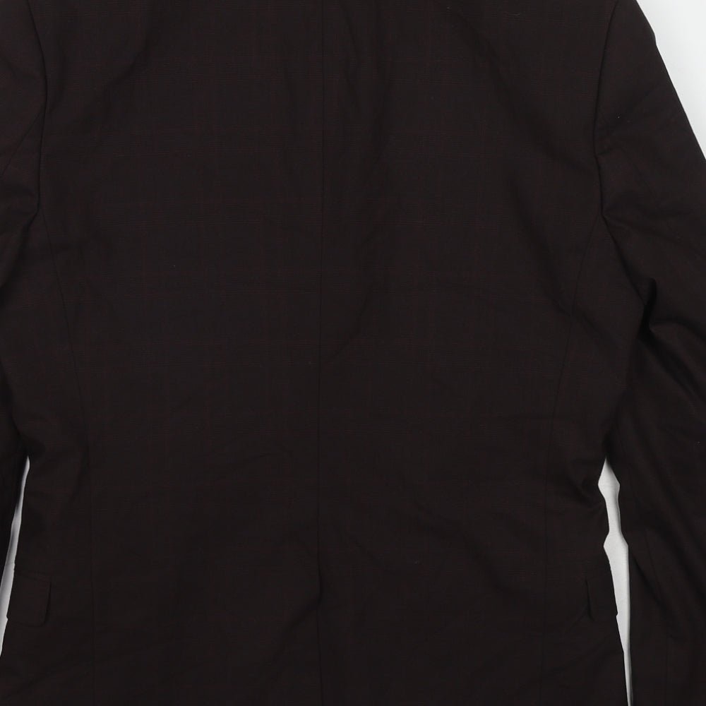 Selected Homme Mens Brown Polyester Jacket Suit Jacket Size 38 Regular