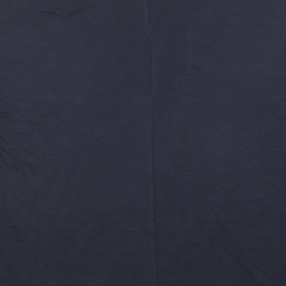 NEXT Womens Blue Viscose Basic T-Shirt Size 10 Boat Neck