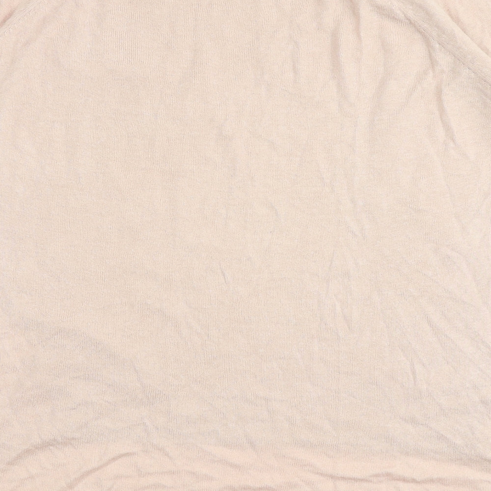 Warehouse Womens Pink Round Neck Viscose Pullover Jumper Size 10