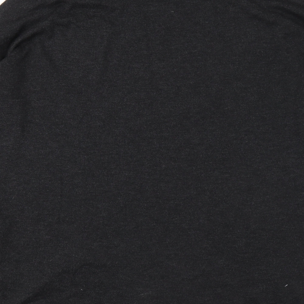 H&M Womens Grey Round Neck Polyester Pullover Jumper Size M