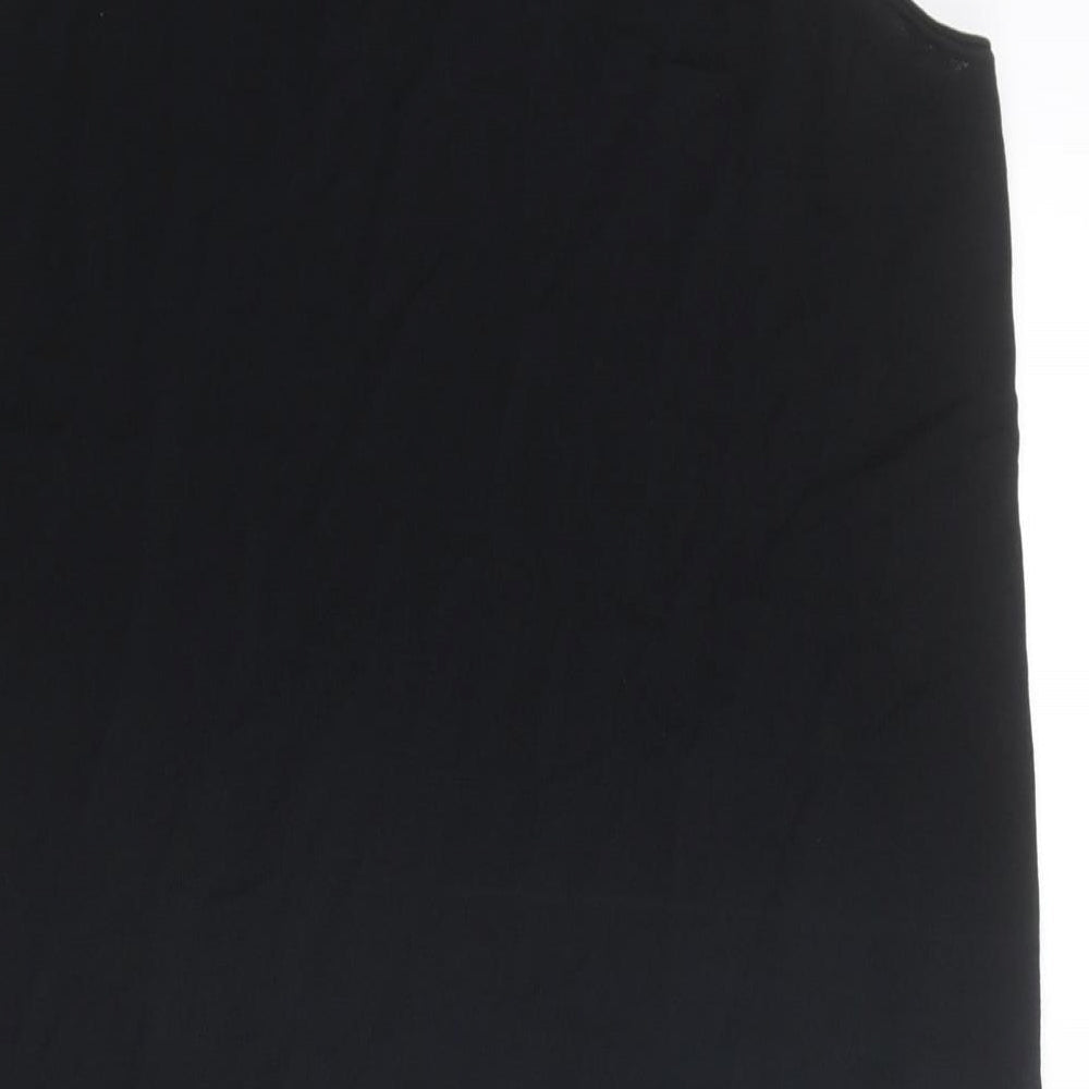 NEXT Womens Black Round Neck Viscose Vest Jumper Size M