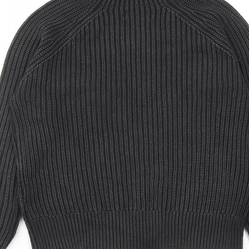 Replay Womens Black High Neck Acrylic Pullover Jumper Size S