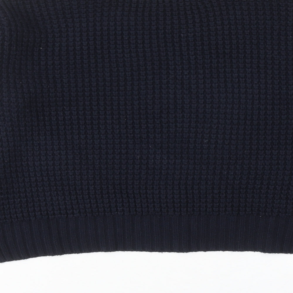 FOREVER 21 Womens Blue Round Neck Acrylic Pullover Jumper Size S
