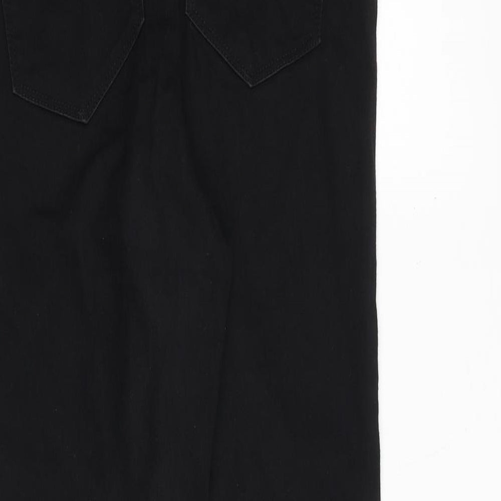 Papaya Womens Black Cotton Jegging Jeans Size 10 Regular