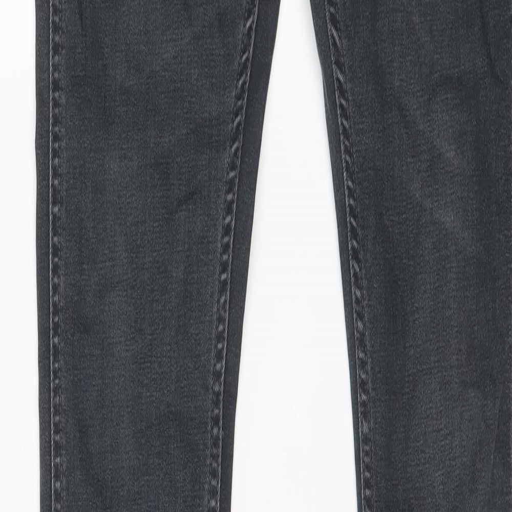 Topman Mens Blue Cotton Skinny Jeans Size 30 in L32 in Regular Button