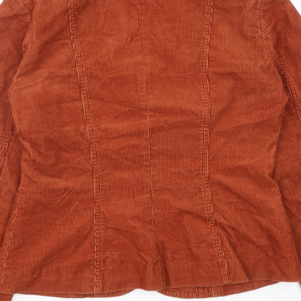 H&M Womens Brown Jacket Size 10 Button