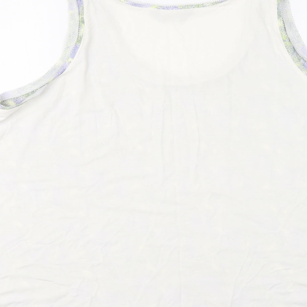 Marks & Spencer Womens Multicoloured Polyester Basic Tank Size 16 Round Neck