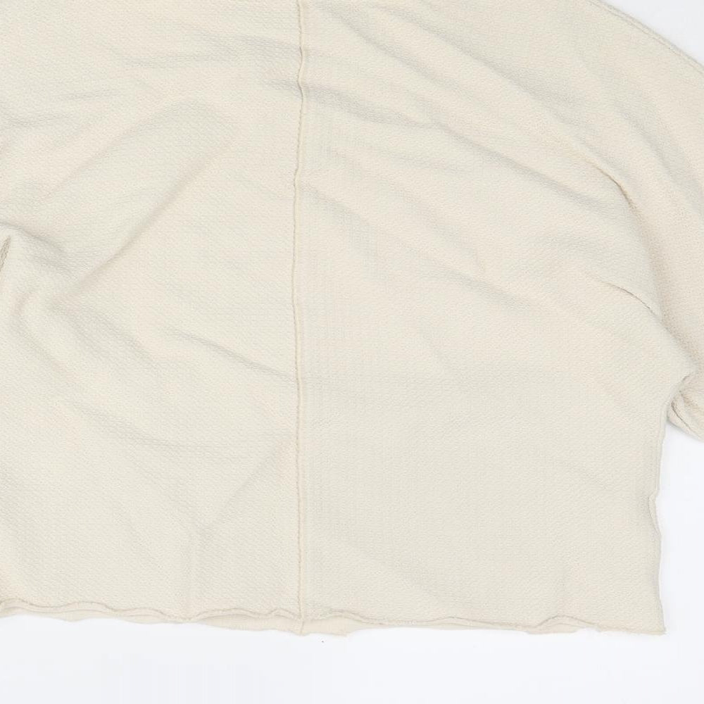 Country Road Womens Beige Viscose Basic T-Shirt Size 2XS Round Neck