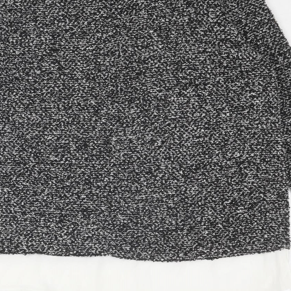 Dorothy Perkins Womens Grey Round Neck Polyester Pullover Jumper Size 14