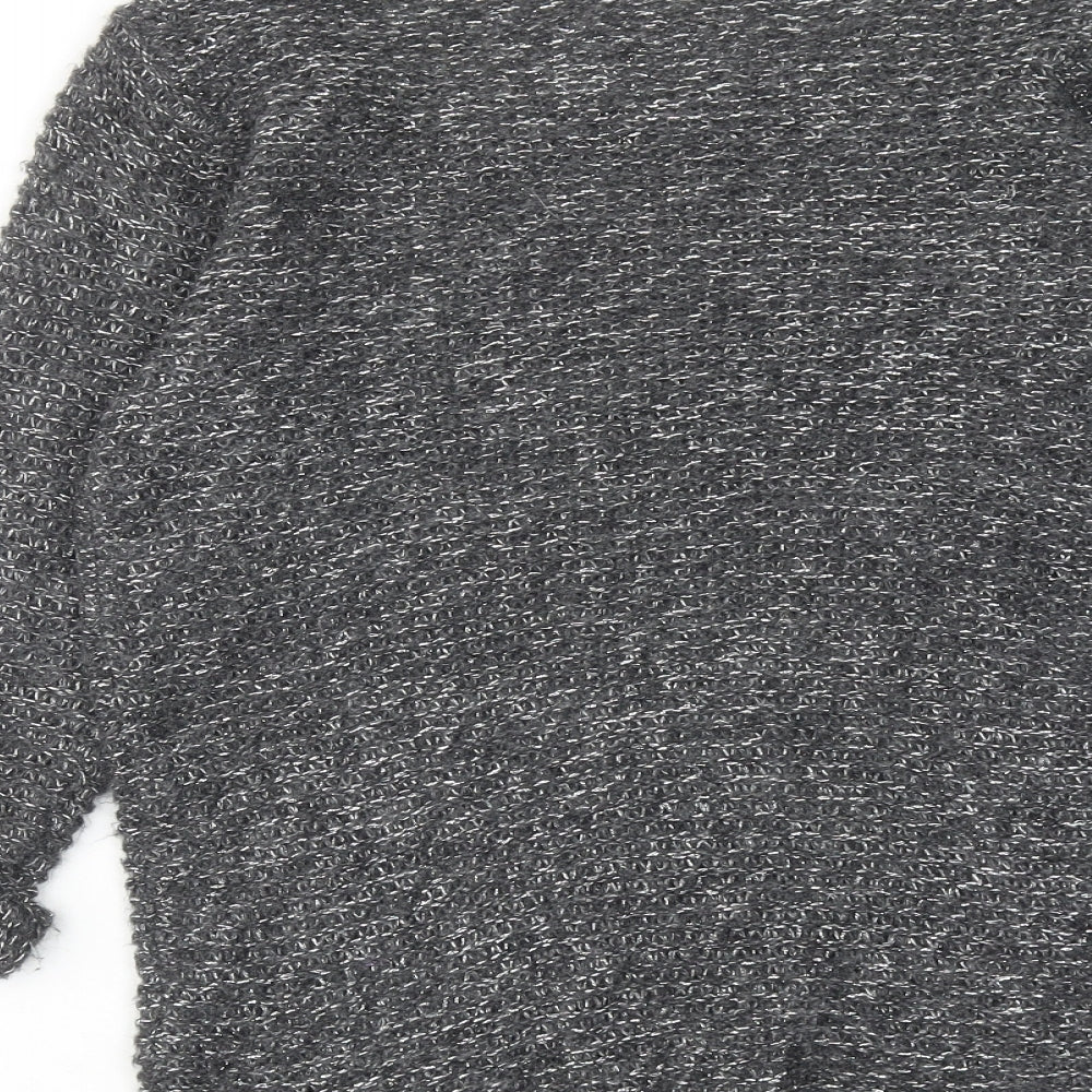 NEXT Womens Grey Round Neck Acrylic Pullover Jumper Size 6