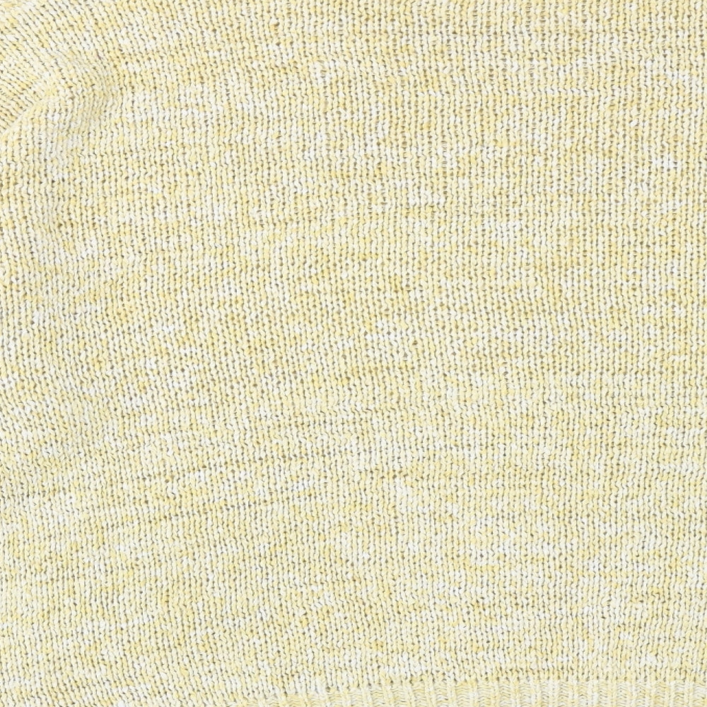 Marks & Spencer Womens Yellow Round Neck Acrylic Pullover Jumper Size XL