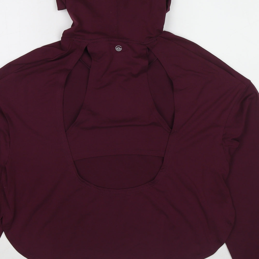 Gilly Hicks Womens Purple Polyester Pullover Hoodie Size S Pullover - Open Back