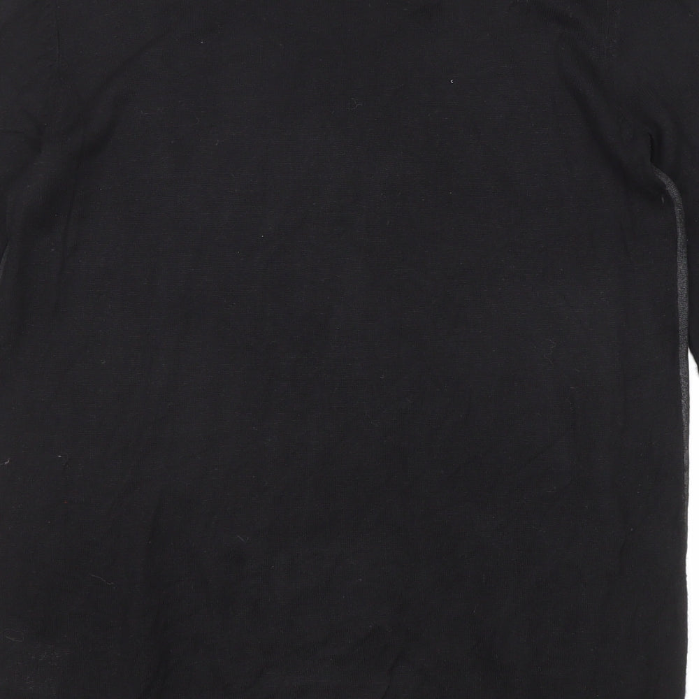 Smart Set Womens Black Round Neck Viscose Pullover Jumper Size M