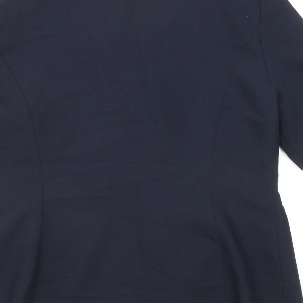 Katrin Womens Blue Jacket Blazer Size 16 Button