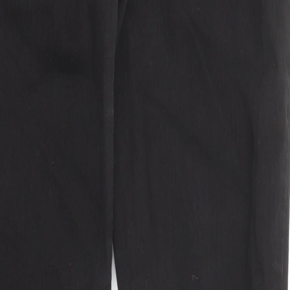 H&M Womens Black Cotton Skinny Jeans Size 28 in Regular Zip