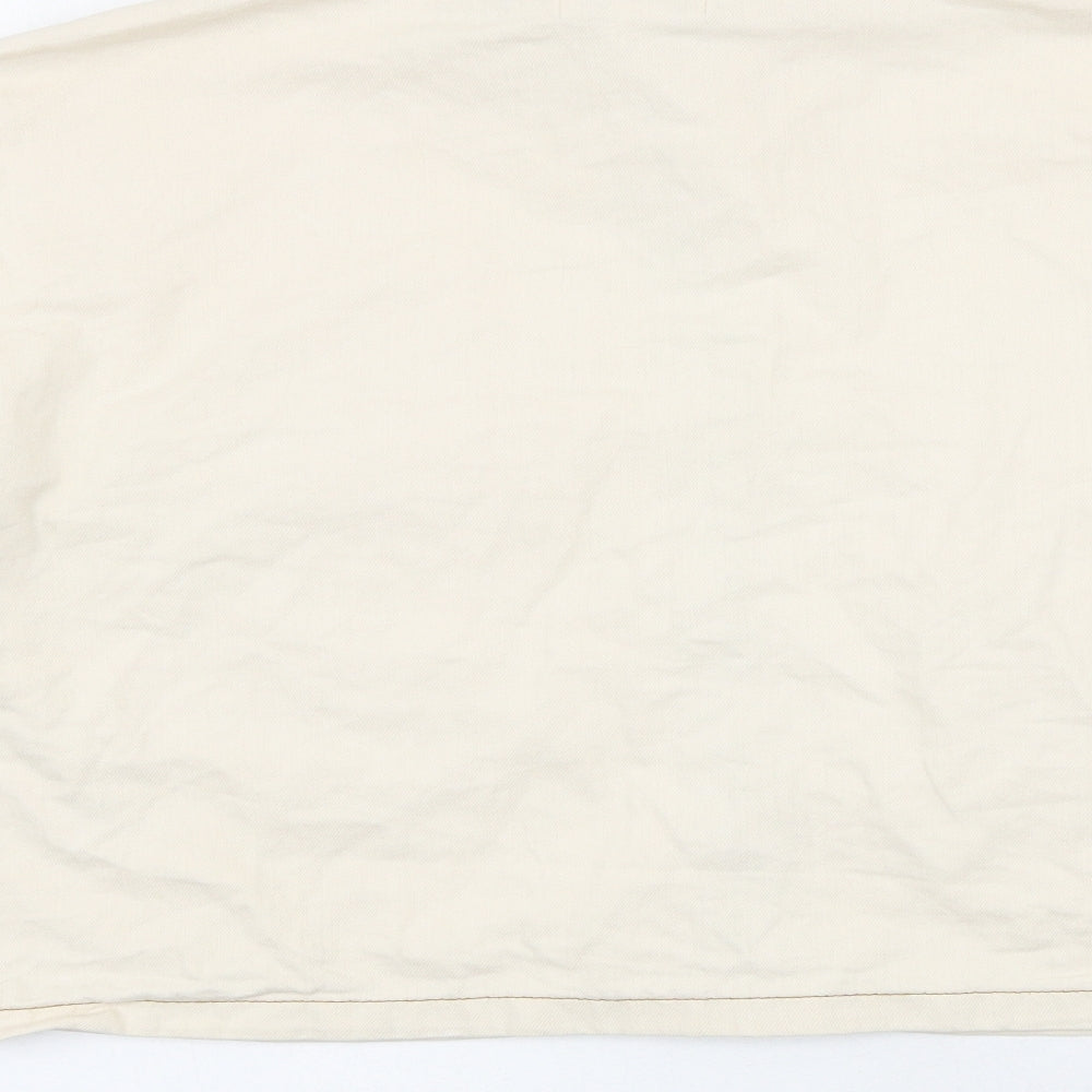 Topshop Womens Ivory Jacket Size M Zip