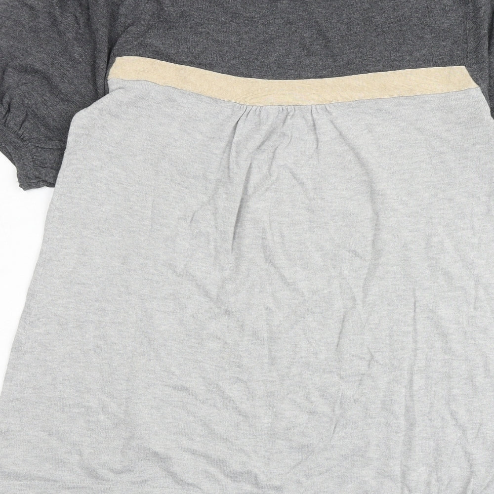 NEXT Womens Multicoloured 100% Cotton Basic T-Shirt Size 10 Round Neck