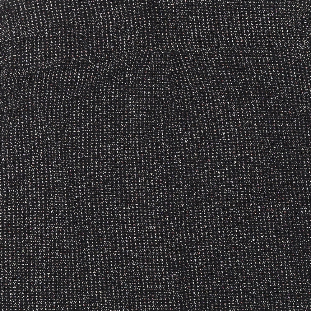 Roman Womens Black Geometric Polyamide Basic Button-Up Size 16 Collared