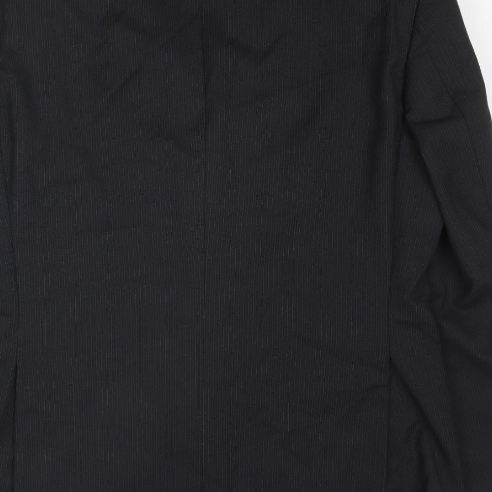 NEXT Mens Black Polyester Jacket Suit Jacket Size 40 Regular