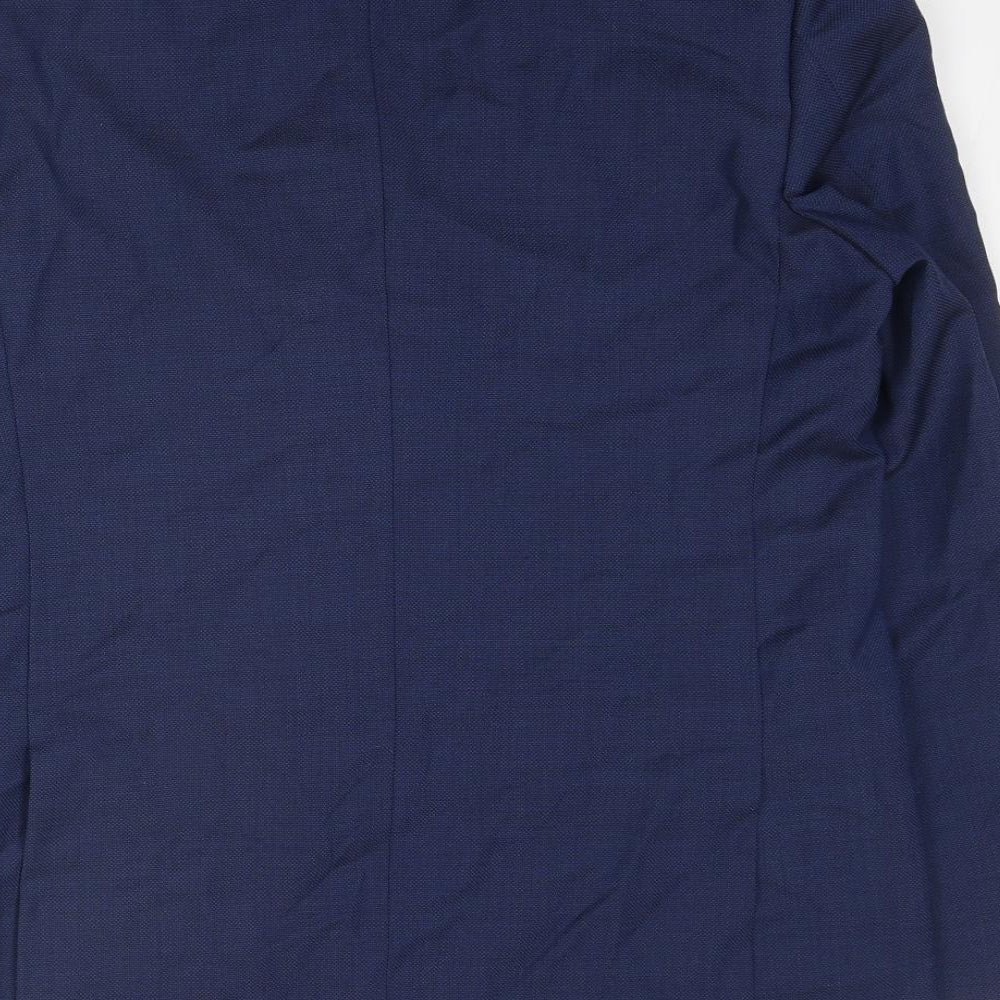 Marks & Spencer Mens Blue Wool Jacket Suit Jacket Size 40 Regular