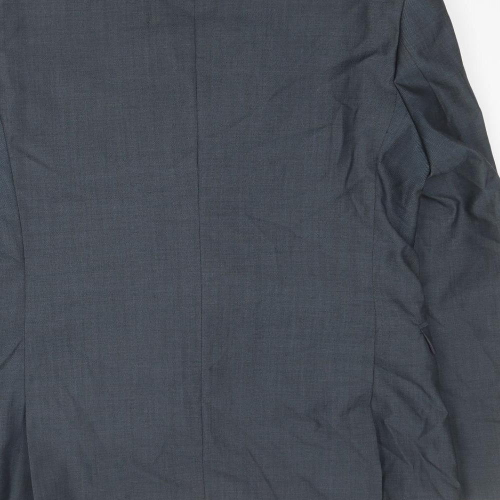 Gibson Mens Grey Wool Jacket Suit Jacket Size 46 Regular