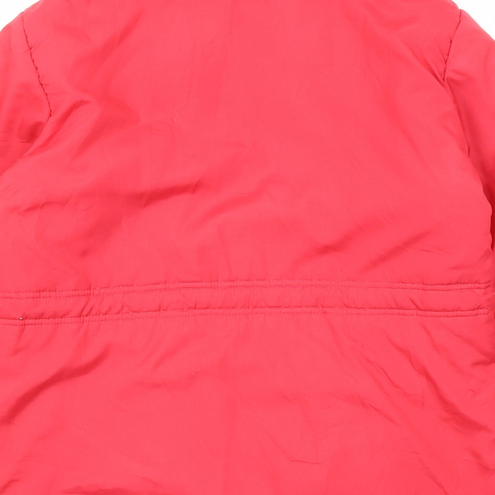 Anne De Lancay Womens Red Jacket Size S Zip