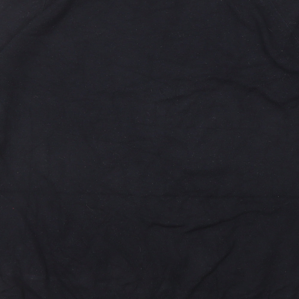 Dunnes Stores Womens Black Round Neck Viscose Pullover Jumper Size M