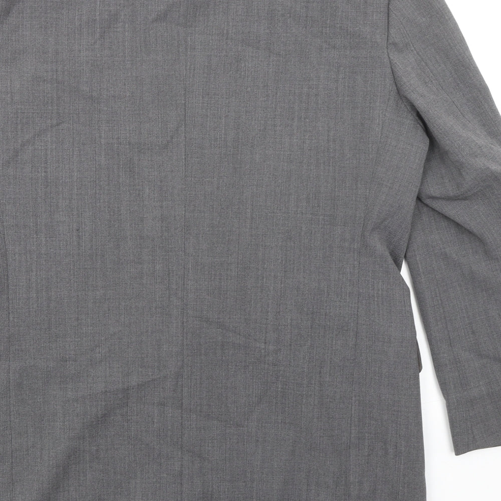 Marks & Spencer Mens Grey Polyester Jacket Suit Jacket Size 40 Regular