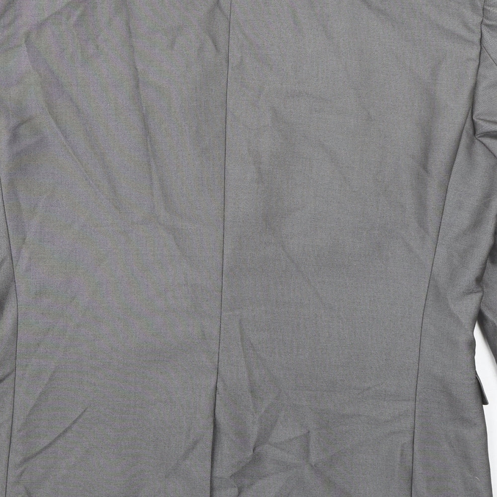 NEXT Mens Grey Polyester Jacket Suit Jacket Size 38 Regular